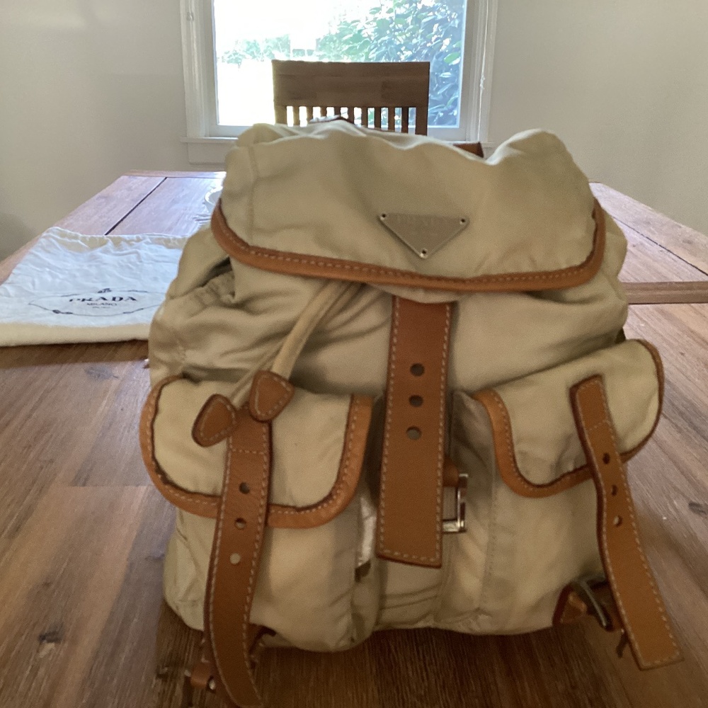 Tessuto Prada backpack